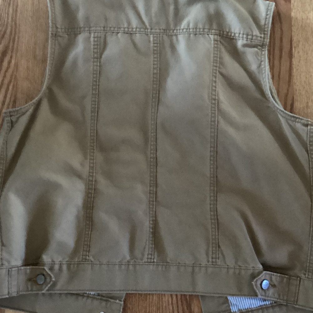 Carhartt Brown/Tan Canvas Work Vest vintage rare - Picture 8 of 9